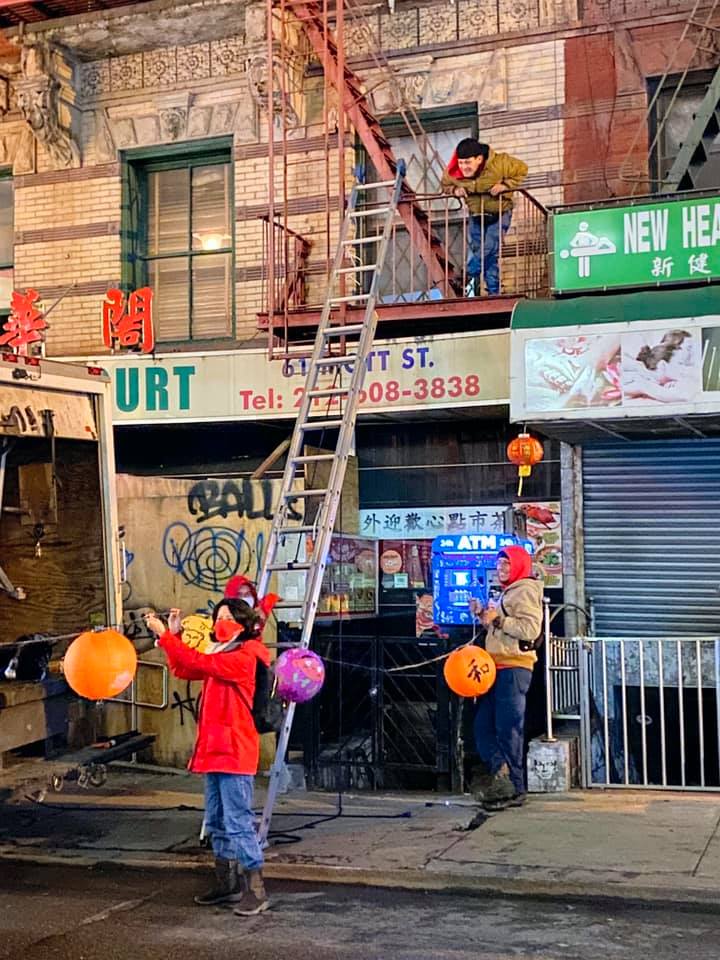 Street Lighting Chinatown Long Island Christmas Light Installation
